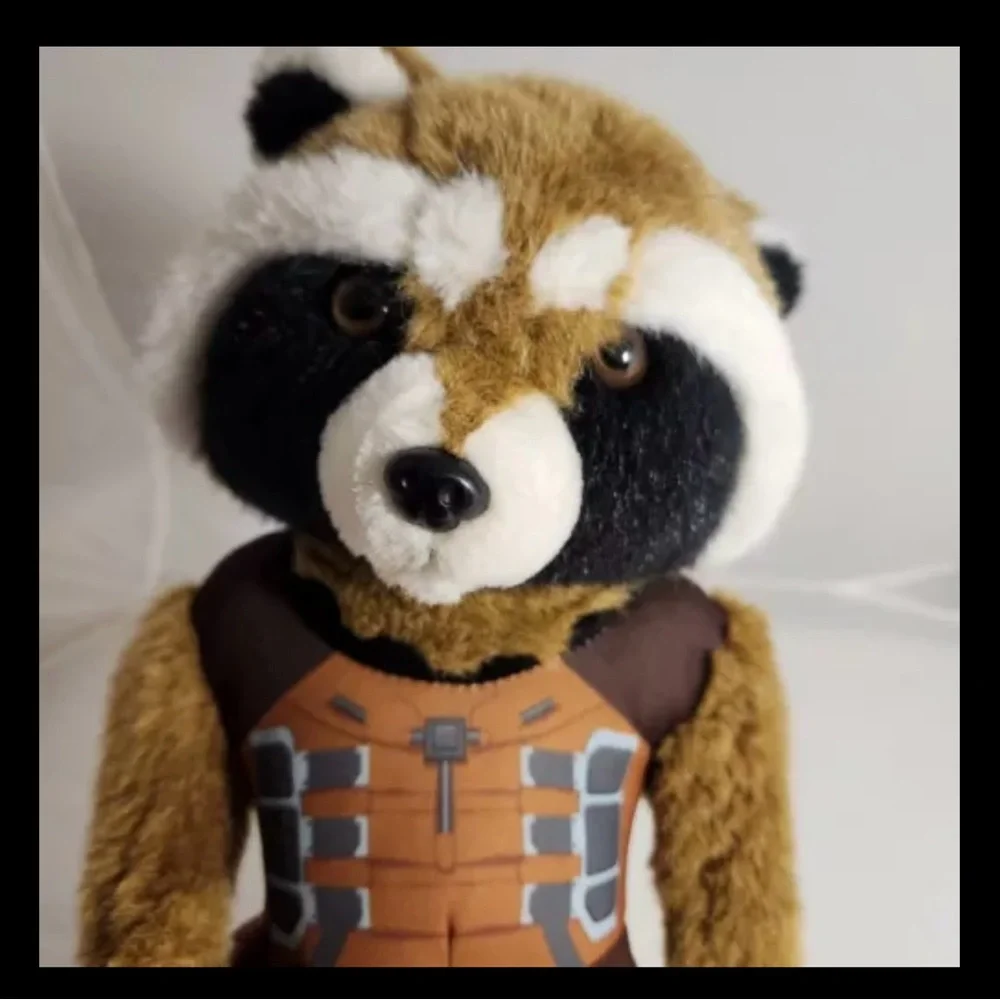 Marvel Guardians Of The Galaxy Rocket Raccoon Stuffed Toy Plush Doll 15in